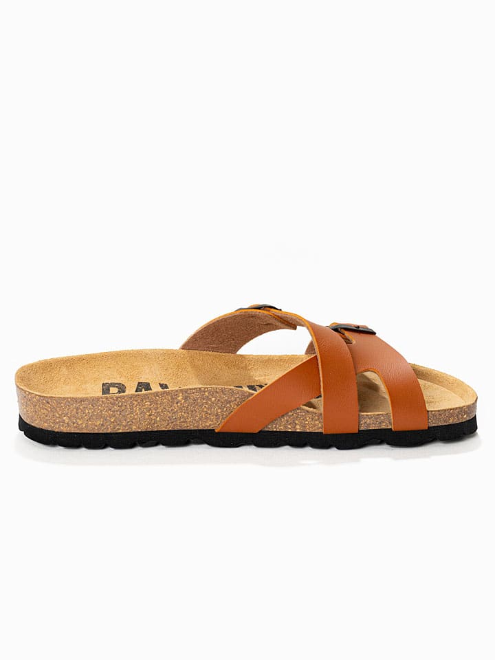 BACKSUN Camel 4376287 Pantoletten "Cleo" in Camel - 4