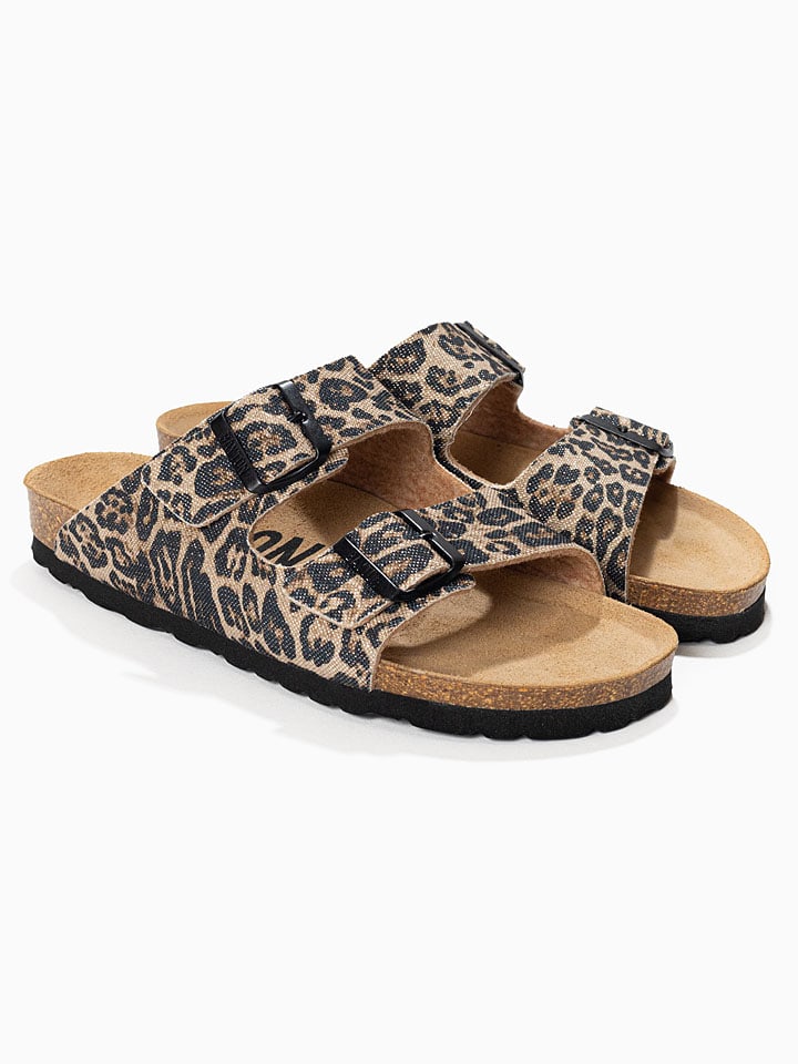 BACKSUN Beige/ Schwarz 812953 Pantoletten "Atlas" in Beige/ Schwarz - 1