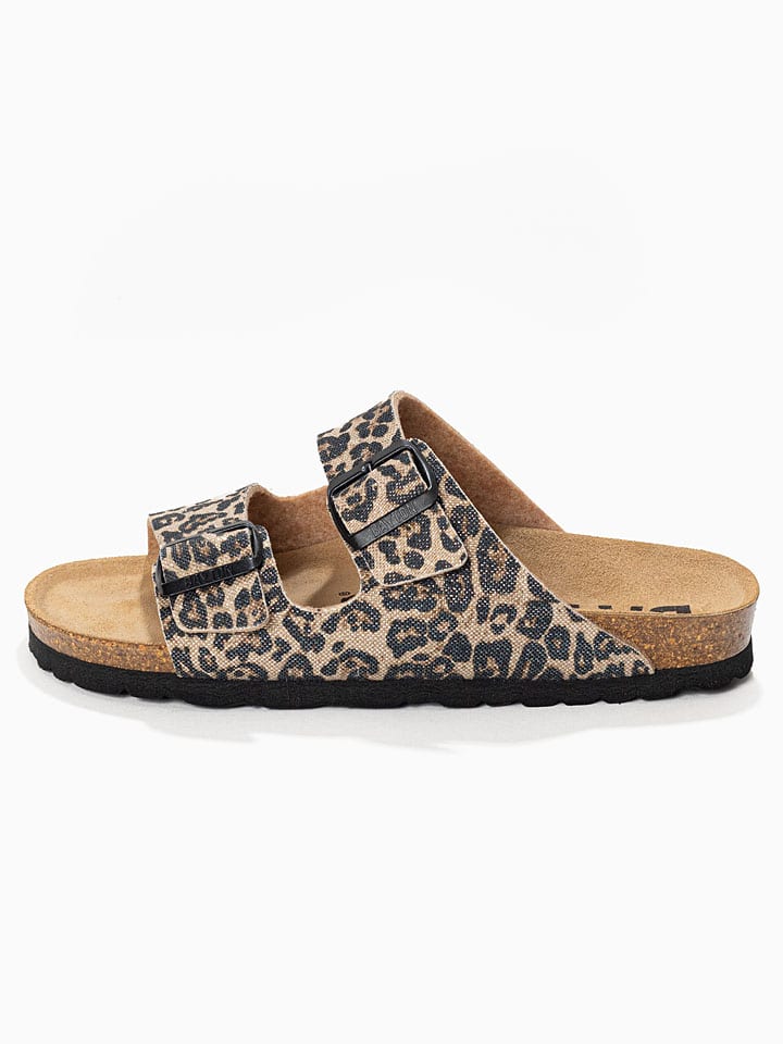 BACKSUN Beige/ Schwarz 812953 Pantoletten "Atlas" in Beige/ Schwarz - 3