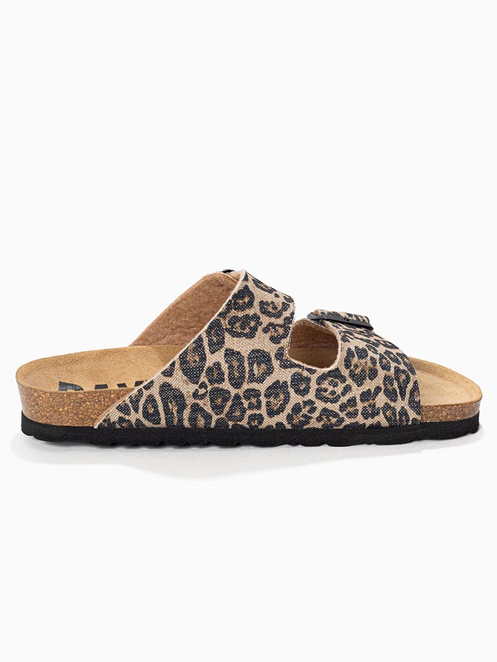 BACKSUN Beige/ Schwarz 812953 Pantoletten "Atlas" in Beige/ Schwarz - 4