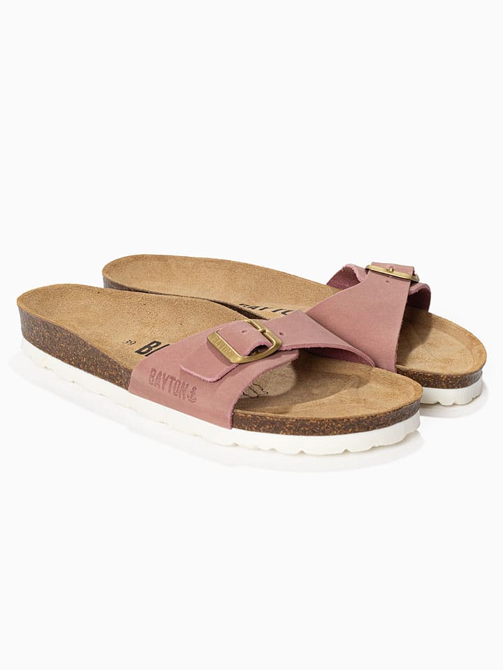 BACKSUN Rosa 7824437 Leder-Pantoletten "Zephyr" in Rosa - 1