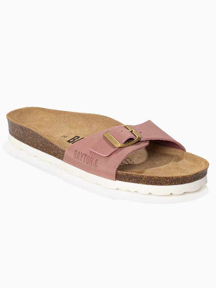 BACKSUN Rosa 7824437 Leder-Pantoletten "Zephyr" in Rosa - 2