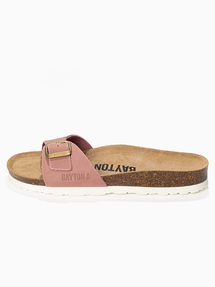 BACKSUN Rosa 7824437 Leder-Pantoletten "Zephyr" in Rosa - 3