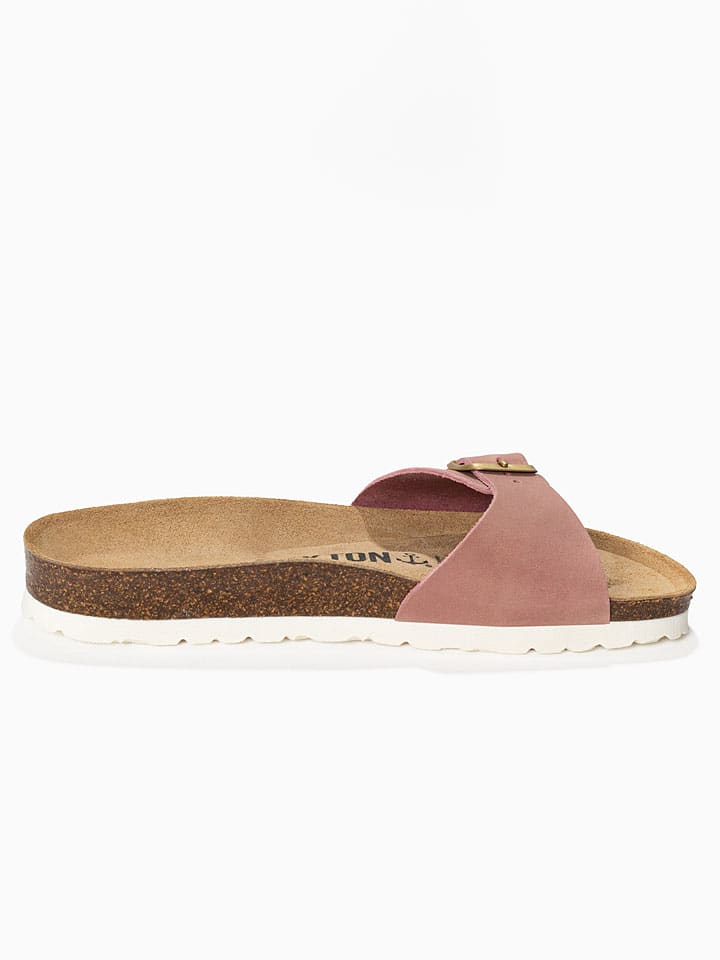 BACKSUN Rosa 7824437 Leder-Pantoletten "Zephyr" in Rosa - 4
