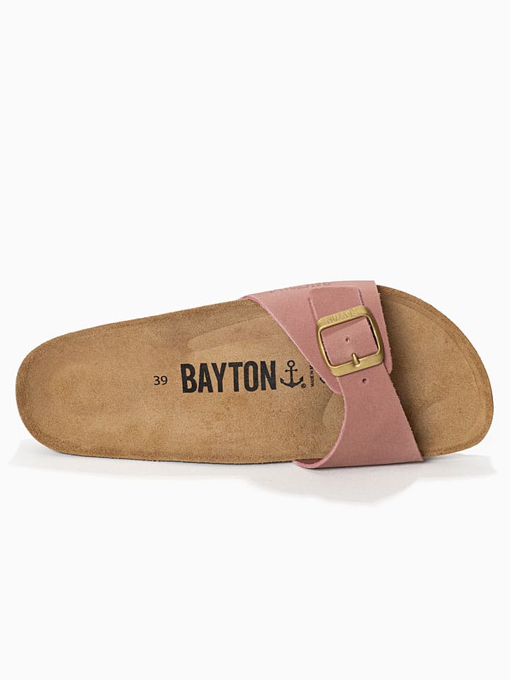 BACKSUN Rosa 7824437 Leder-Pantoletten "Zephyr" in Rosa - 5