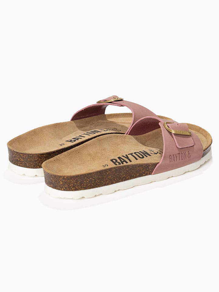 BACKSUN Rosa 7824437 Leder-Pantoletten "Zephyr" in Rosa - 6