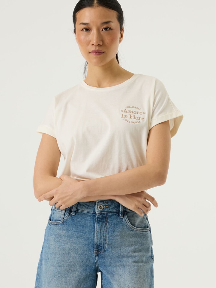 Tričko Garcia Creme 878359 Shirt in Creme - 4