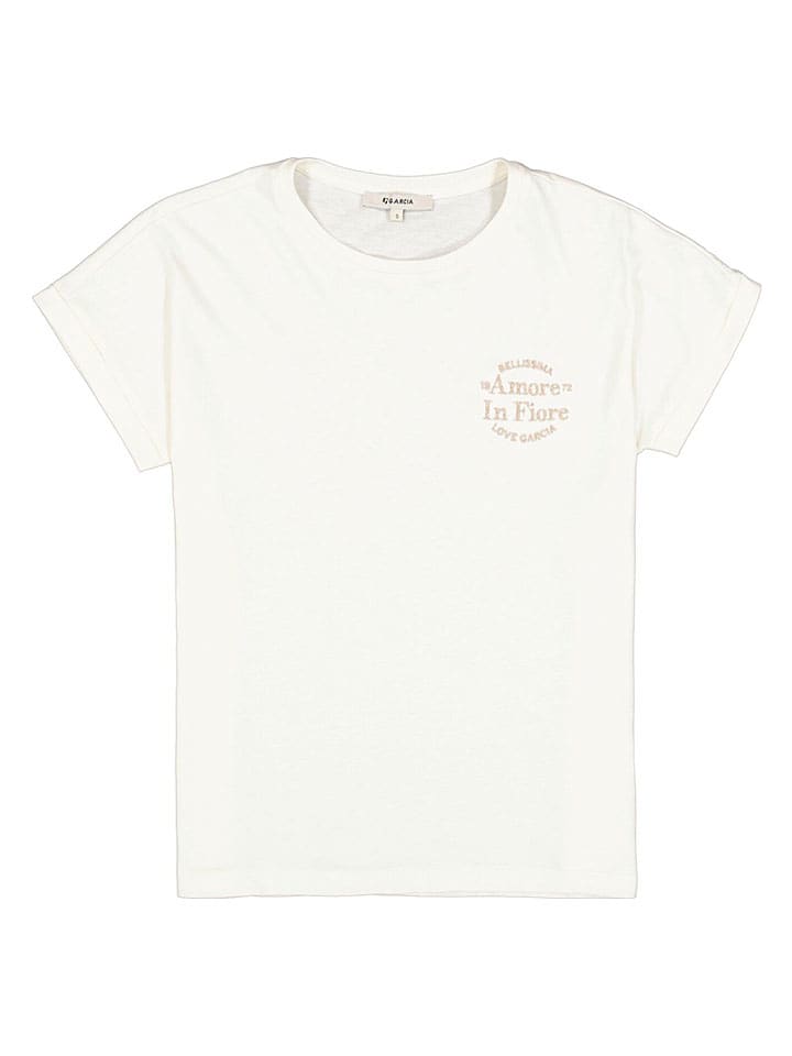 Tričko Garcia Creme 878359 Shirt in Creme - 5