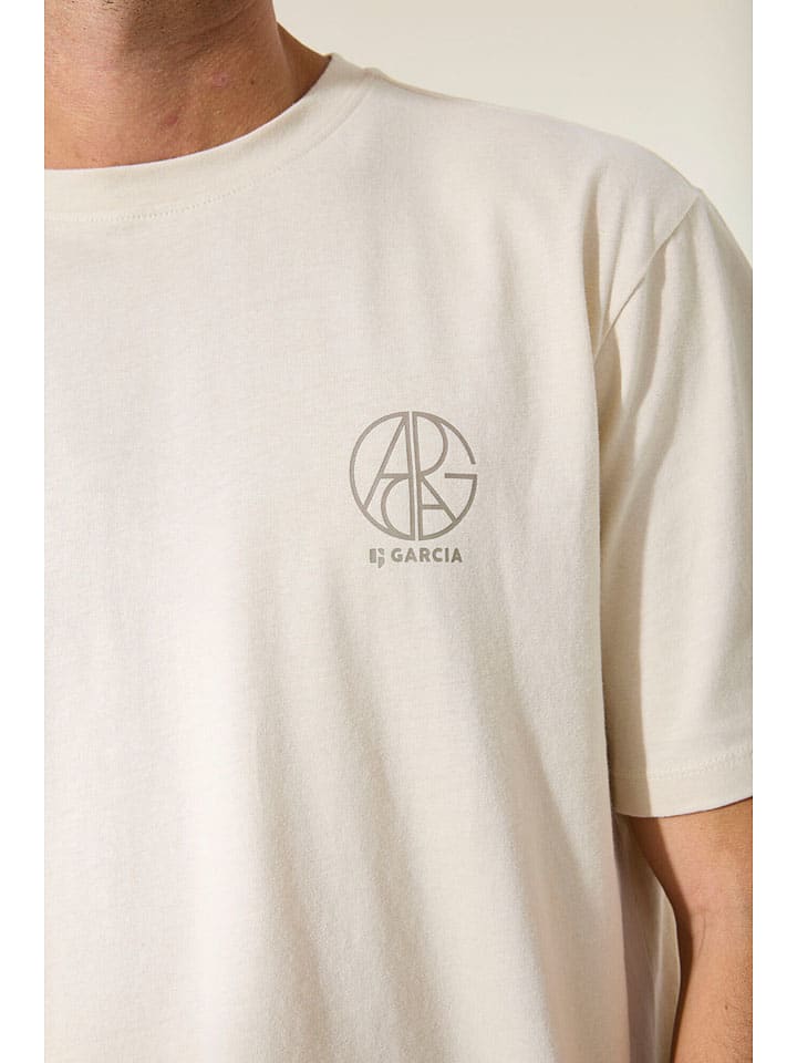 Tričko Garcia Creme 651038 Shirt in Creme - 3