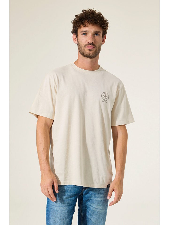 Tričko Garcia Creme 651038 Shirt in Creme - 4