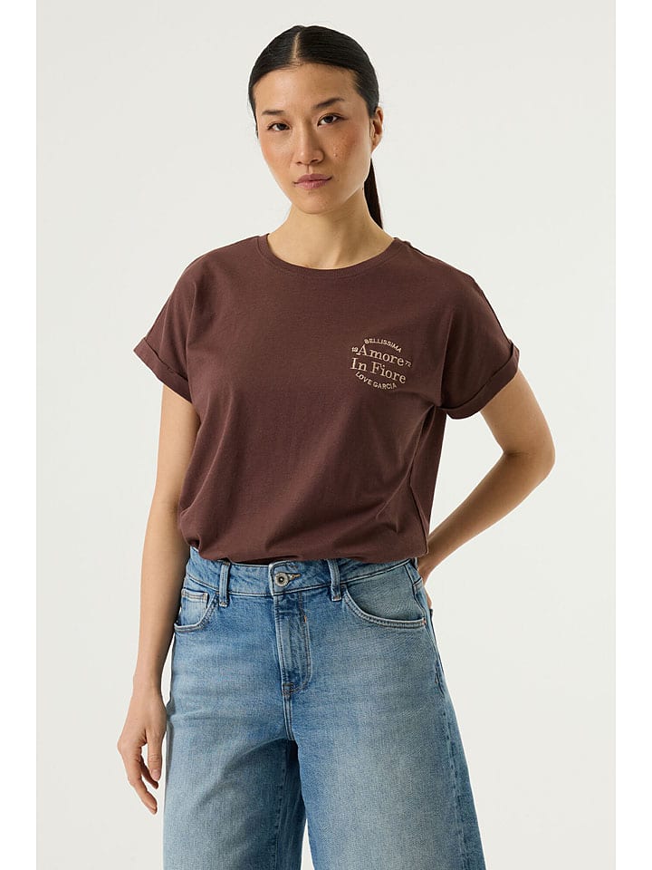 Tričko Garcia Braun 8364900 Shirt in Braun - 4