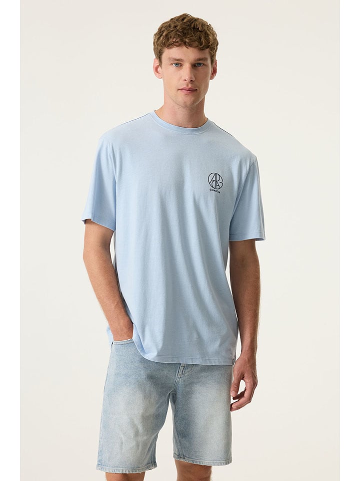 Tričko Garcia Hellblau 3643860 Shirt in Hellblau - 4
