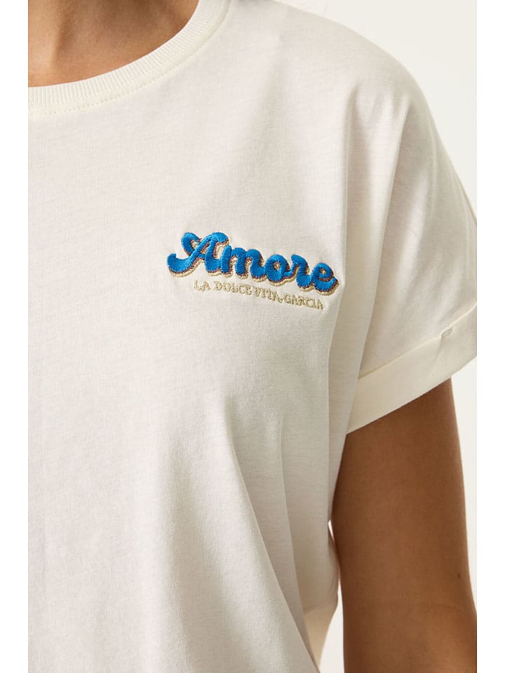 Tričko Garcia Creme 2403891 Shirt in Creme - 3