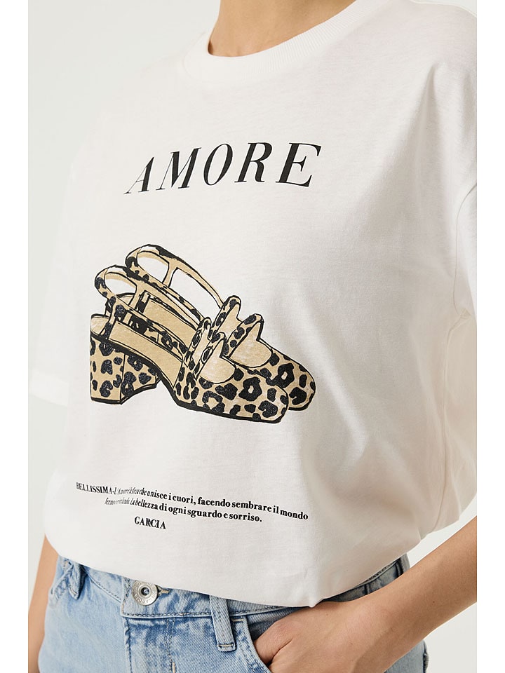 Tričko Garcia Weiß 1785099 Shirt in Weiß - 3