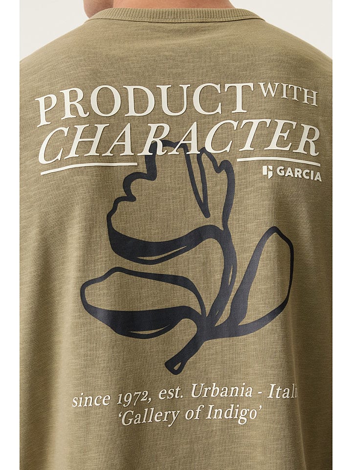 Tričko Garcia Khaki 7122749 Shirt in Khaki - 3