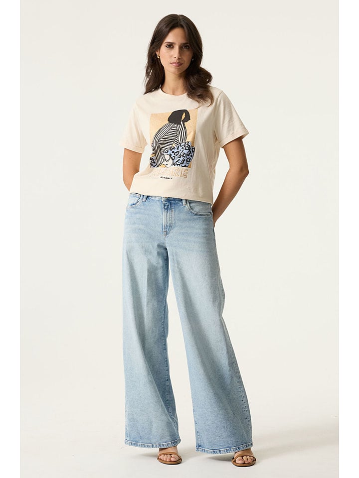 Tričko Garcia Creme 9278498 Shirt in Creme - 1
