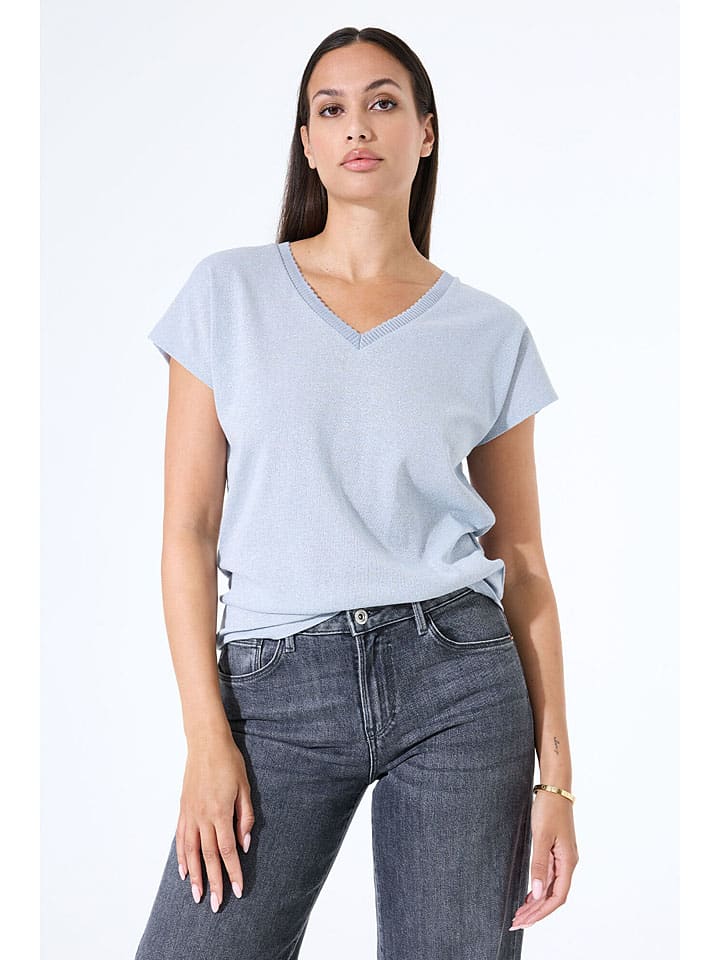 Tričko Garcia Hellblau 5761122 Shirt in Hellblau - 4
