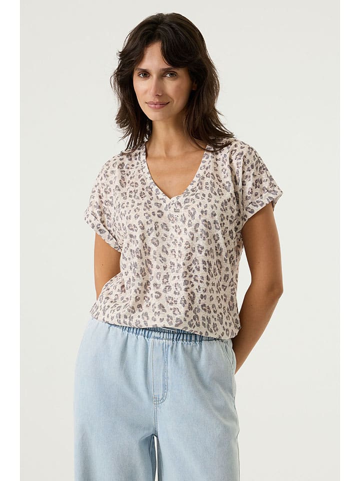 Tričko Garcia Creme 9990256 Shirt in Creme - 4