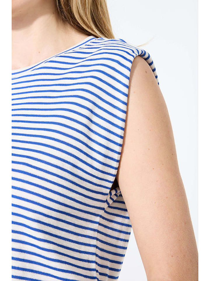 Tričko Garcia Weiß/ Blau 1187019 Shirt in Weiß/ Blau - 3