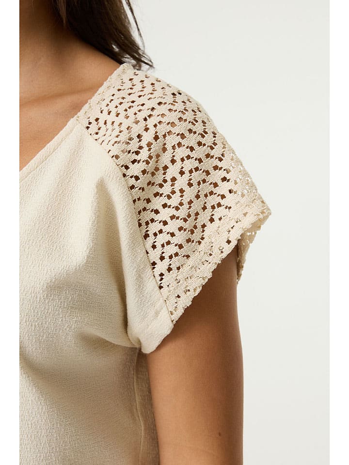 Tričko Garcia Creme 3604836 Shirt in Creme - 3