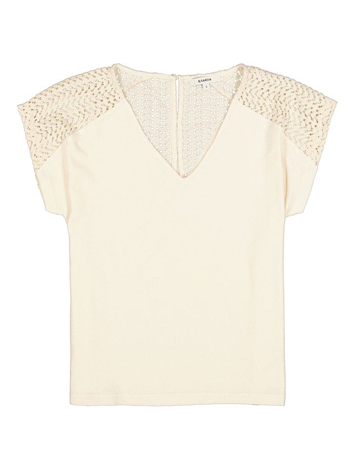 Tričko Garcia Creme 3604836 Shirt in Creme - 5