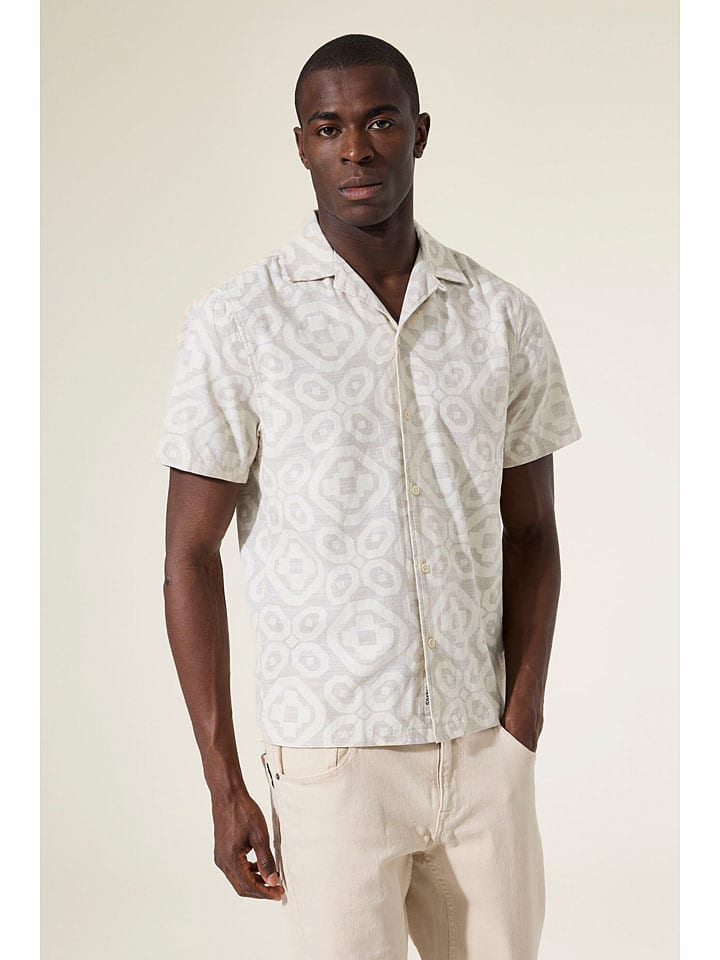 Košile Garcia Creme 7987126 Hemd in Creme - 4