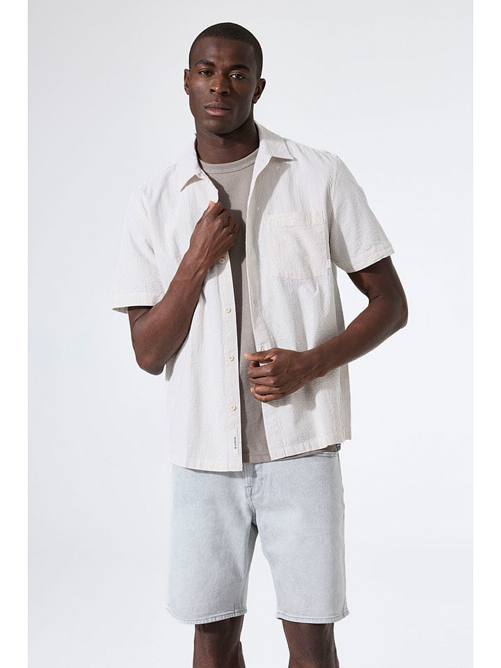 Košile Garcia Creme 749948 Hemd in Creme - 4
