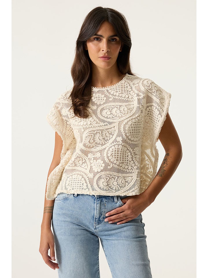 Garcia Creme 552952 Bluse in Creme - 4