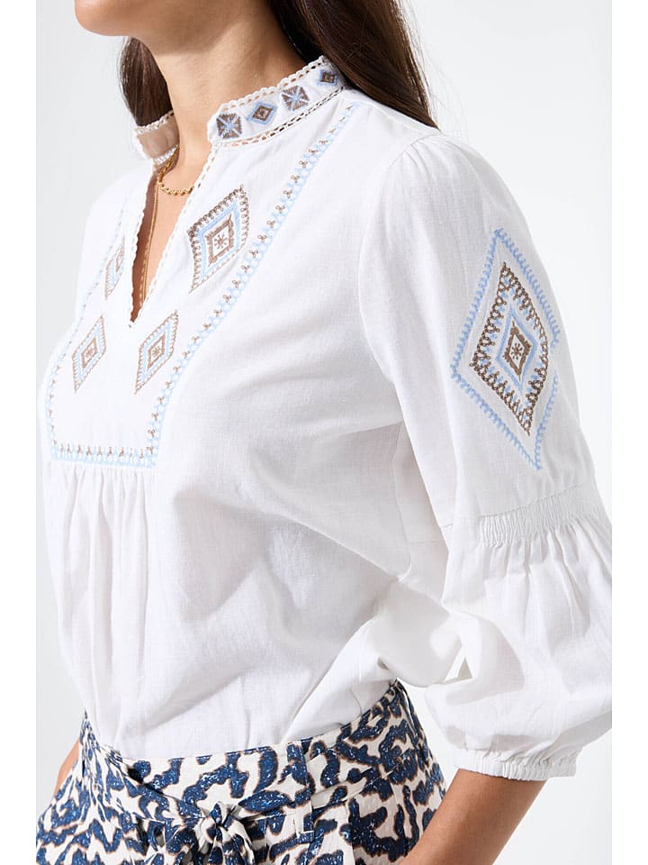Garcia Weiß 4843198 Bluse in Weiß - 3