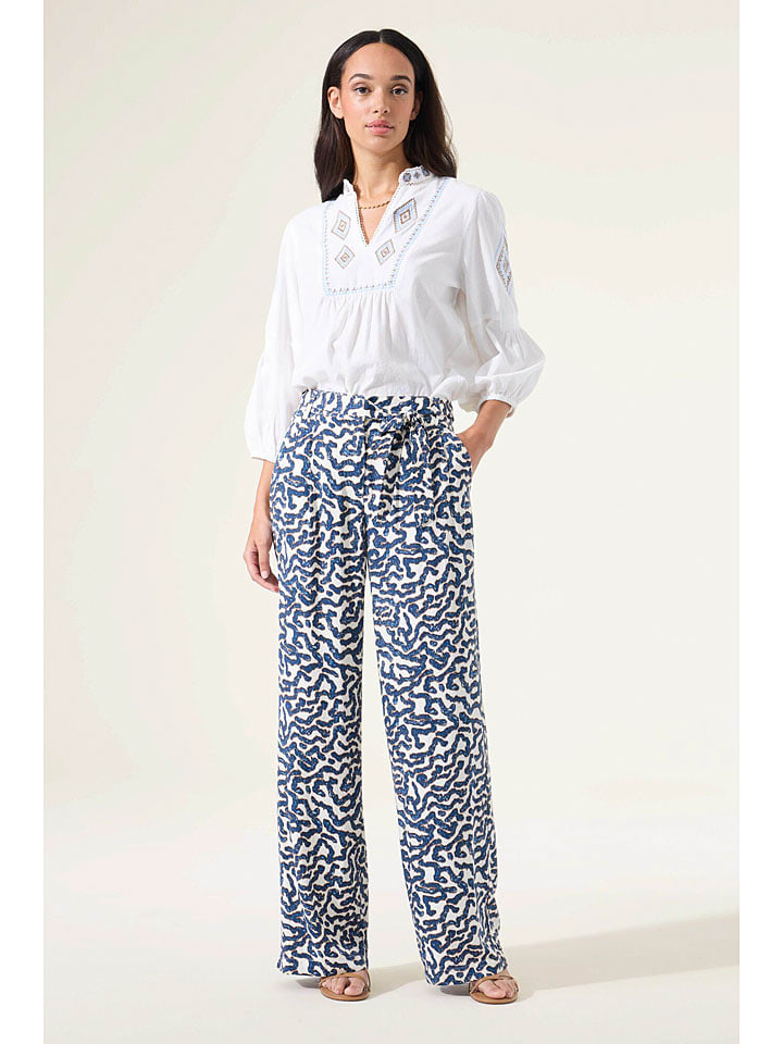 Garcia Weiß/ Blau 527096 Hose in Weiß/ Blau - 4