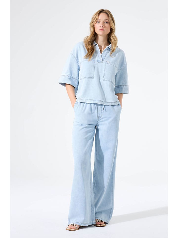 Garcia Hellblau 7432344 Hose in Hellblau - 1