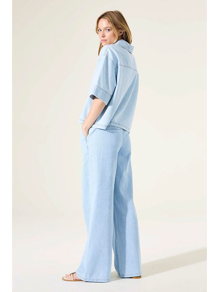 Garcia Hellblau 7432344 Hose in Hellblau - 2