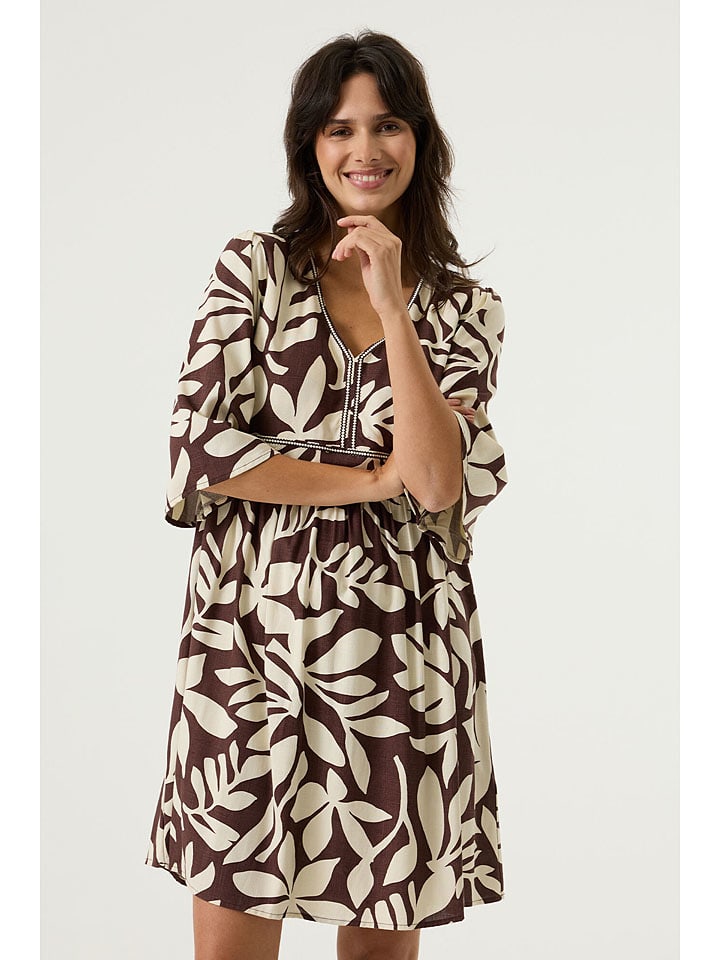 Šaty Garcia Braun 8535704 Kleid in Braun - 4