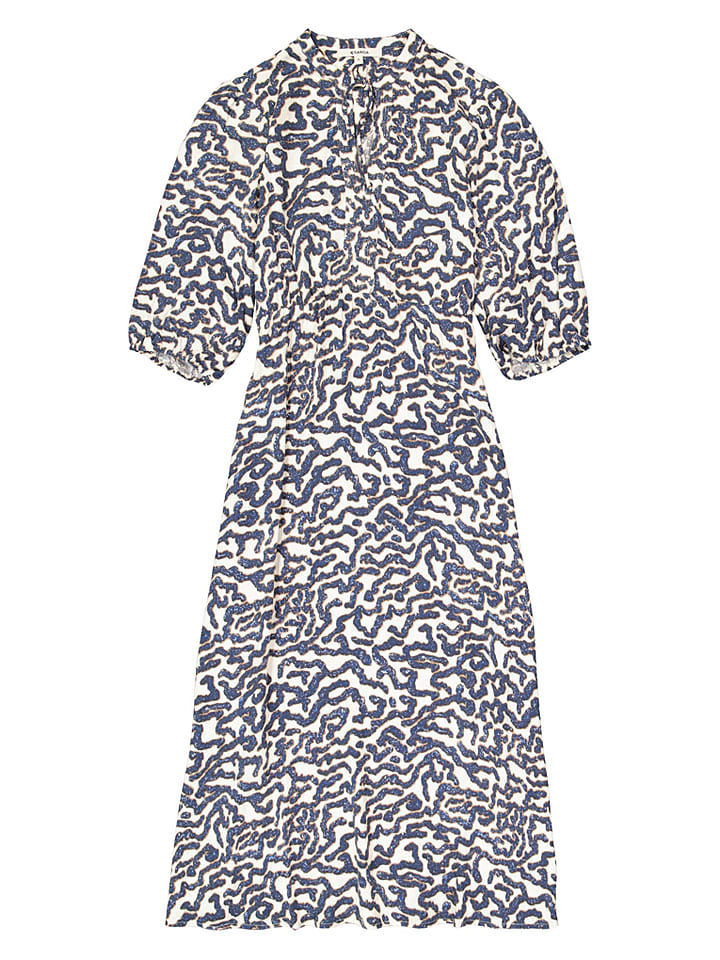 Šaty Garcia Weiß/ Blau 8149763 Kleid in Weiß/ Blau - 5