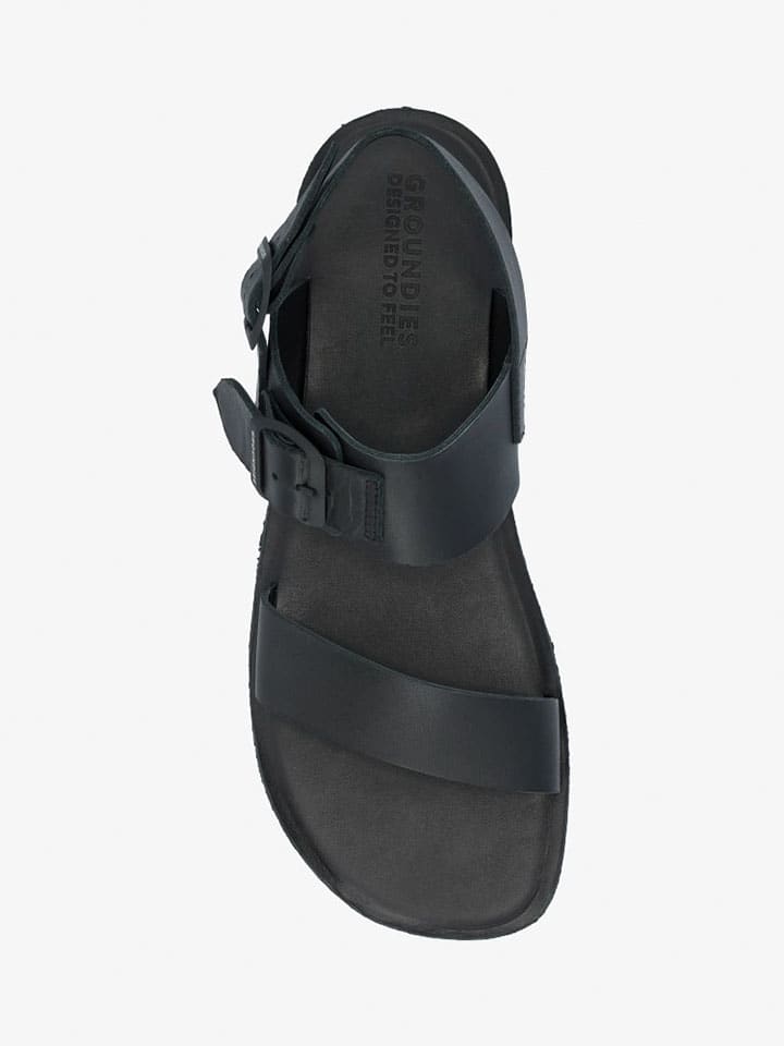 Groundies Schwarz 7542383 Leder-Barfußschuhe "Kos" in Schwarz - 3