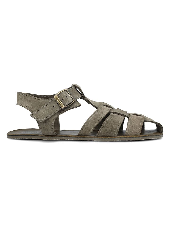 Groundies Khaki 7089249 Leder-Barfußschuhe "Catania" in Khaki - 1