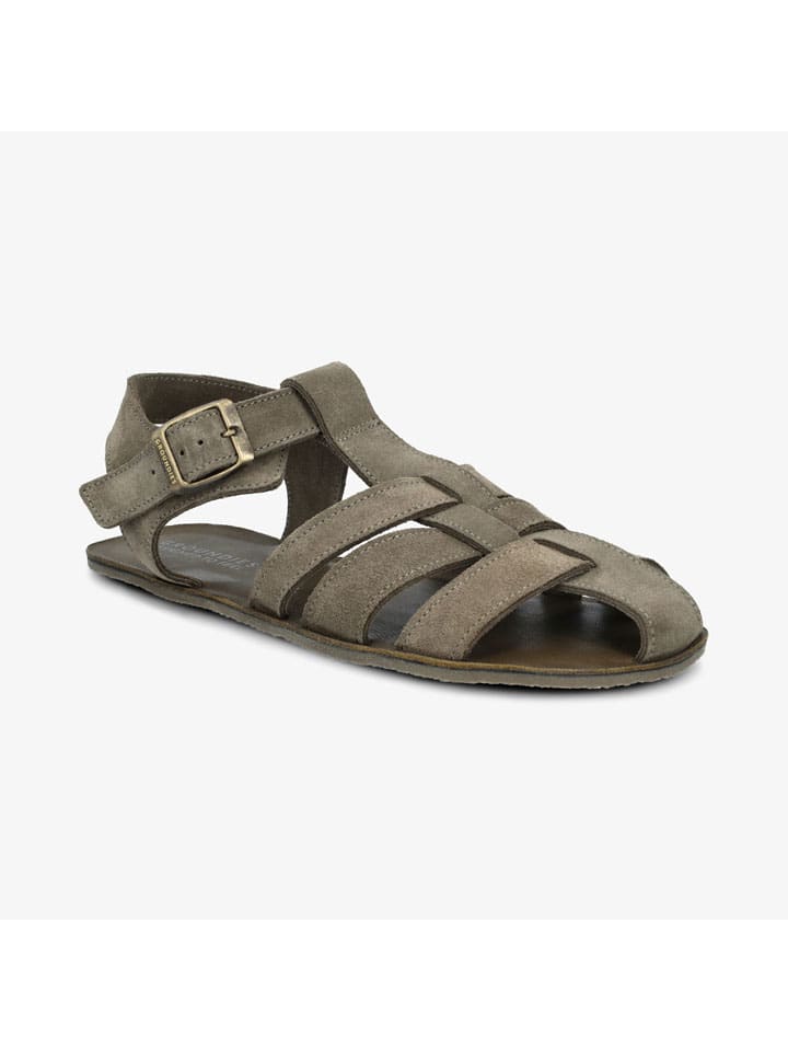 Groundies Khaki 7089249 Leder-Barfußschuhe "Catania" in Khaki - 2