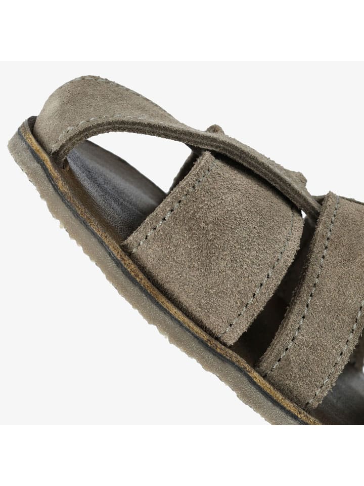 Groundies Khaki 7089249 Leder-Barfußschuhe "Catania" in Khaki - 5