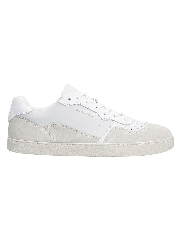 Tenisky Groundies Weiß 5191257 Leder-Barfußschuhe "Nova GS1" in Weiß - 1