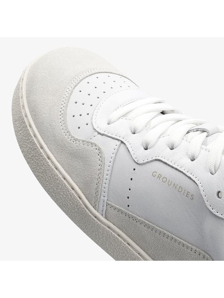 Tenisky Groundies Weiß 5191257 Leder-Barfußschuhe "Nova GS1" in Weiß - 5