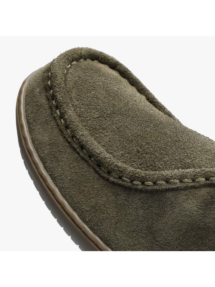 Boty Groundies Khaki 7842549 Leder-Barfußschuhe "Cricket" in Khaki - 3