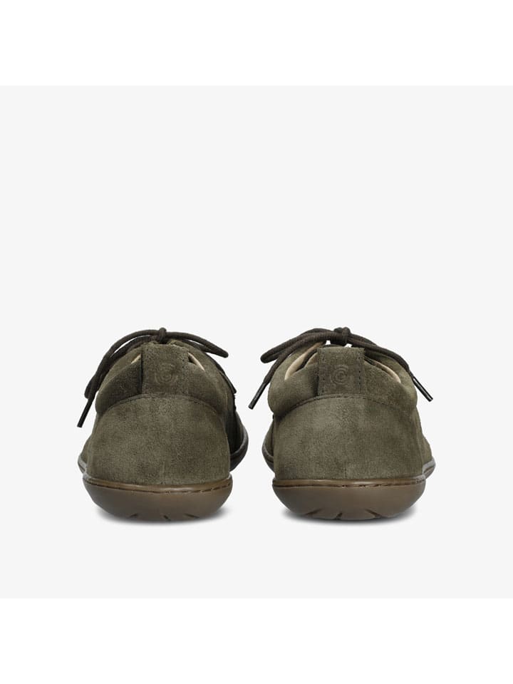 Boty Groundies Khaki 7842549 Leder-Barfußschuhe "Cricket" in Khaki - 5