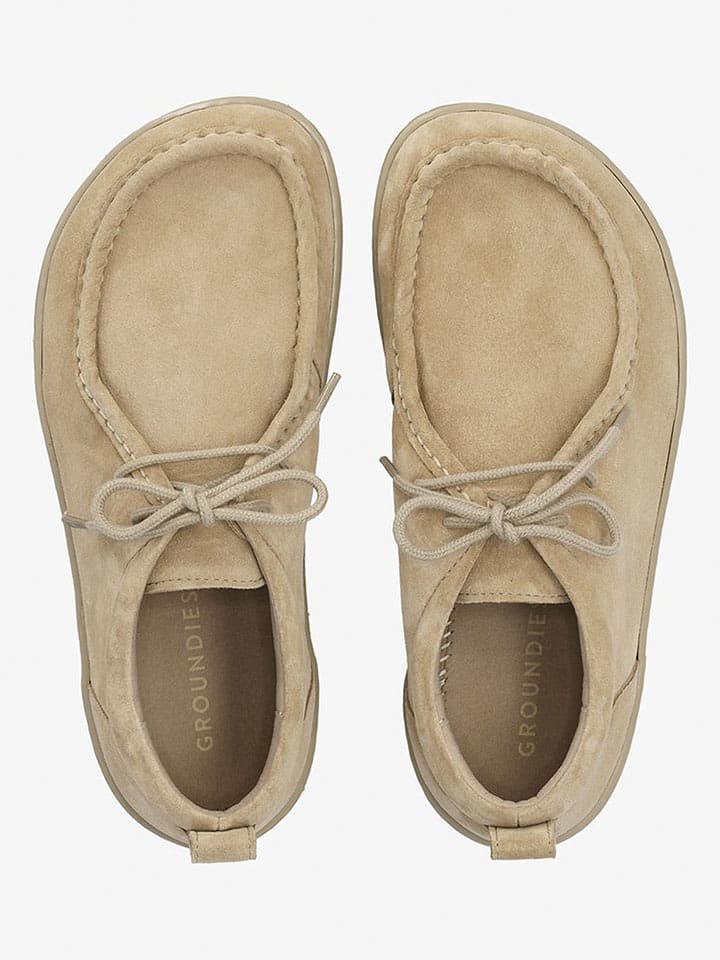 Boty Groundies Beige 6552889 Leder-Barfußschuhe "Cricket Plus+" in Beige - 3