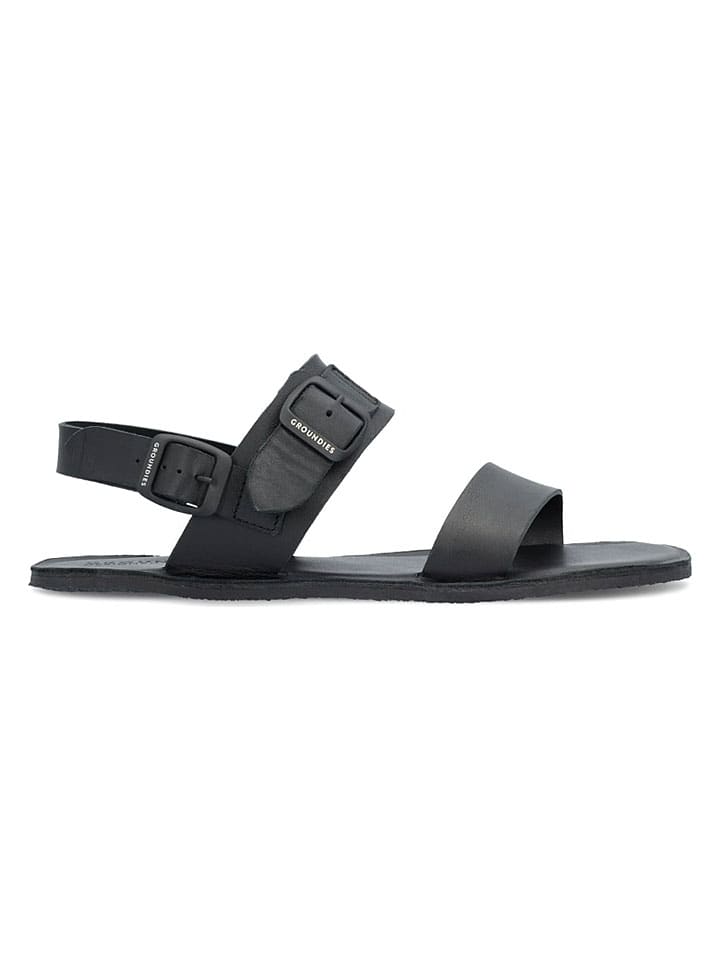 Groundies Schwarz 9514010 Leder-Barfußschuhe "Kos" in Schwarz - 1