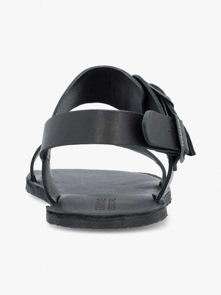 Groundies Schwarz 9514010 Leder-Barfußschuhe "Kos" in Schwarz - 5