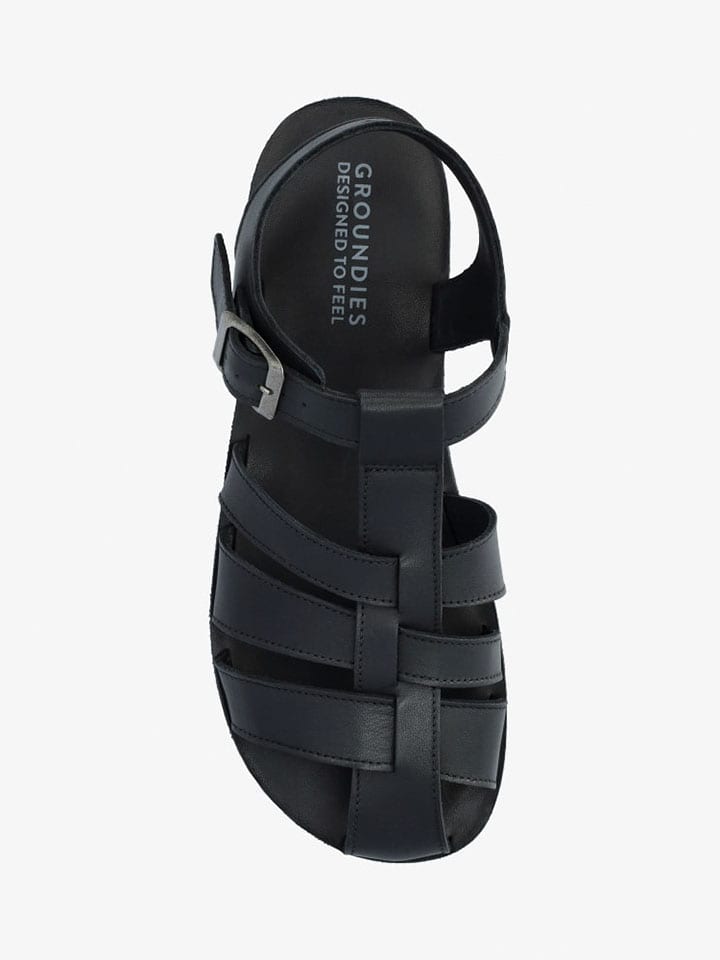 Groundies Schwarz 7586875 Leder-Barfußschuhe "Catania" in Schwarz - 3