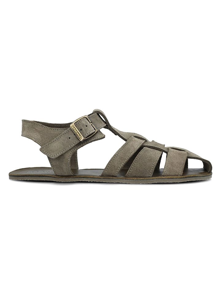 Groundies Khaki 4976130 Leder-Barfußschuhe "Catania" in Khaki - 1