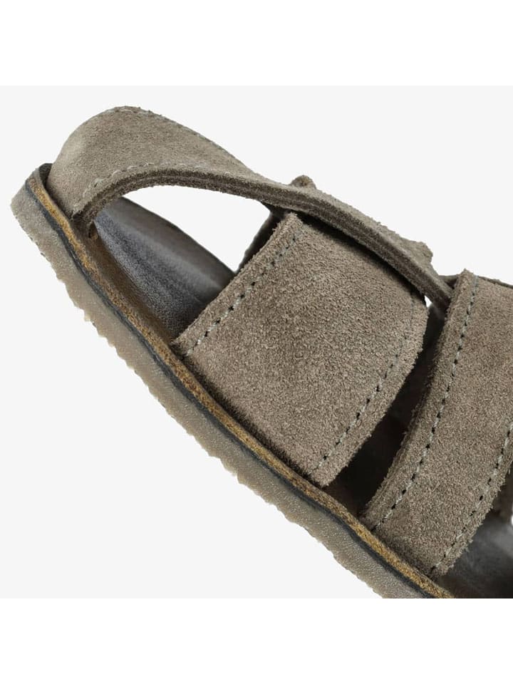 Groundies Khaki 4976130 Leder-Barfußschuhe "Catania" in Khaki - 5
