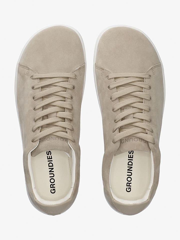 Tenisky Groundies Beige 4104112 Leder-Barfußschuhe "Zero" in Beige - 4