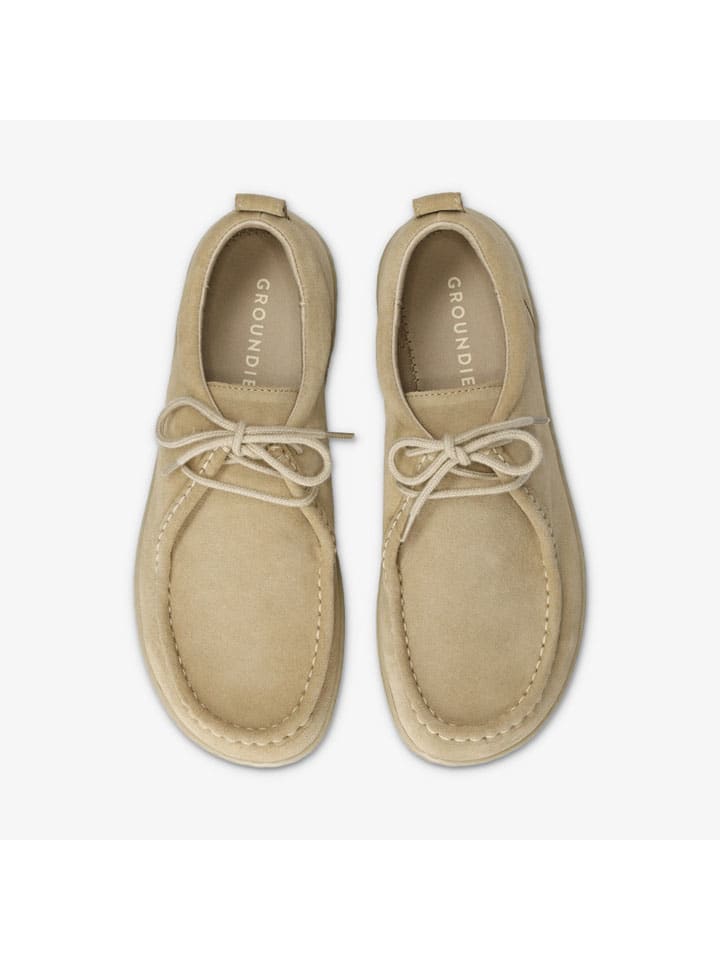 Boty Groundies Beige 6467336 Leder-Barfußschuhe "Cricket" in Beige - 4
